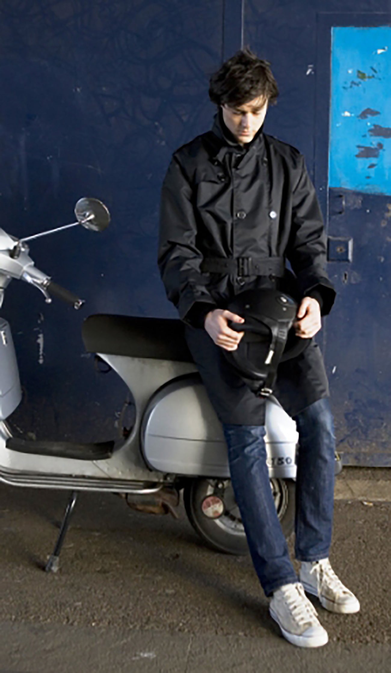 Men's Mac - Mac - Men's jacket - jacket - motorcycle jacket - moped jacket - moped - scooter - scoota - scooter jacket - motorbike jacket - Melbourne Scooter Warehouse - black jacket - trench - Armadillo Scooterwear