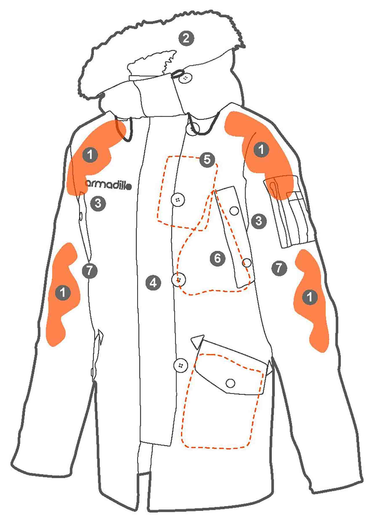 Ladies Fur Parka Jacket - Fur parka - Jacket - women's jacket - Armadillo Scooterwear - d30 armour - Melbourne Scooter Warehouse